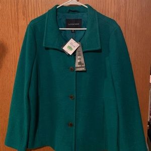 Lands End Teal Coat